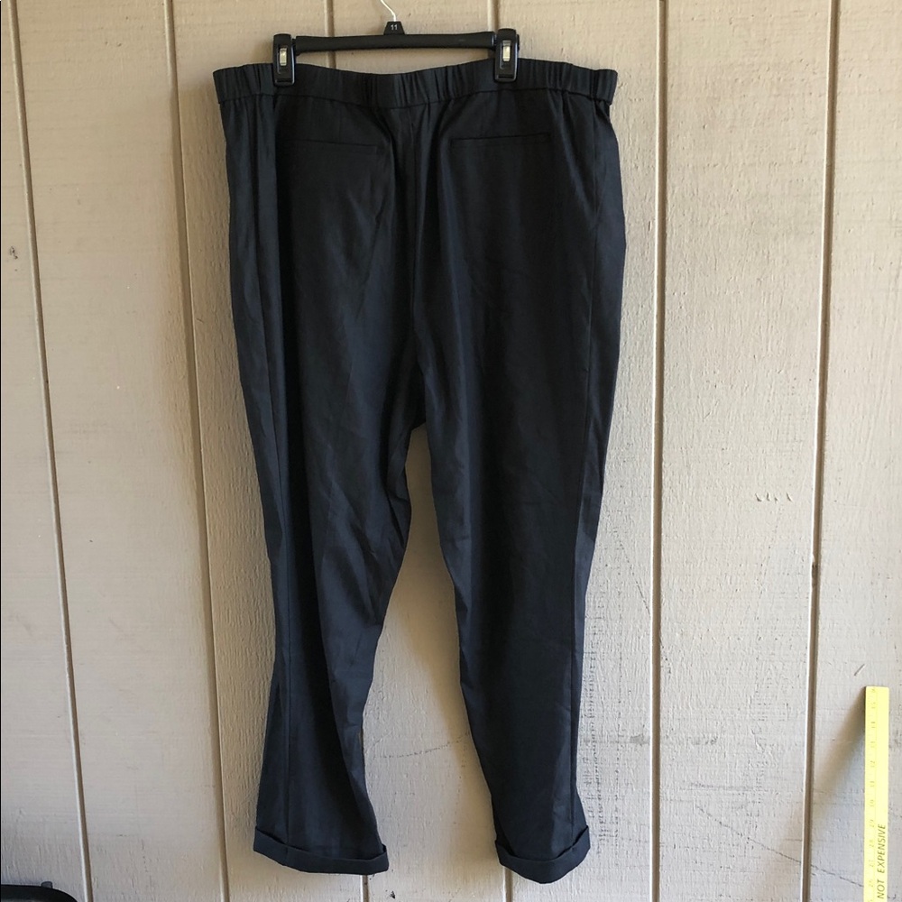 J. Jill Black Linen Stretch Chinos - Straight Leg Women's Pants